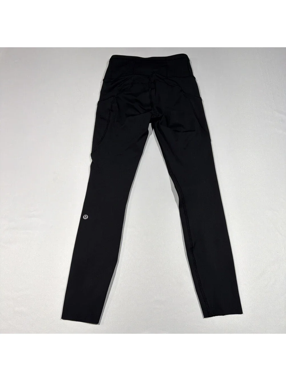 Lululemon Fast Free Black Size 4 Full Length Leggings Pockets Reflective